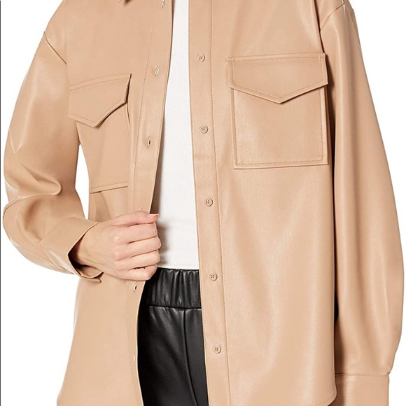 Button Up Faux Leather coat - Picture 11 of 11